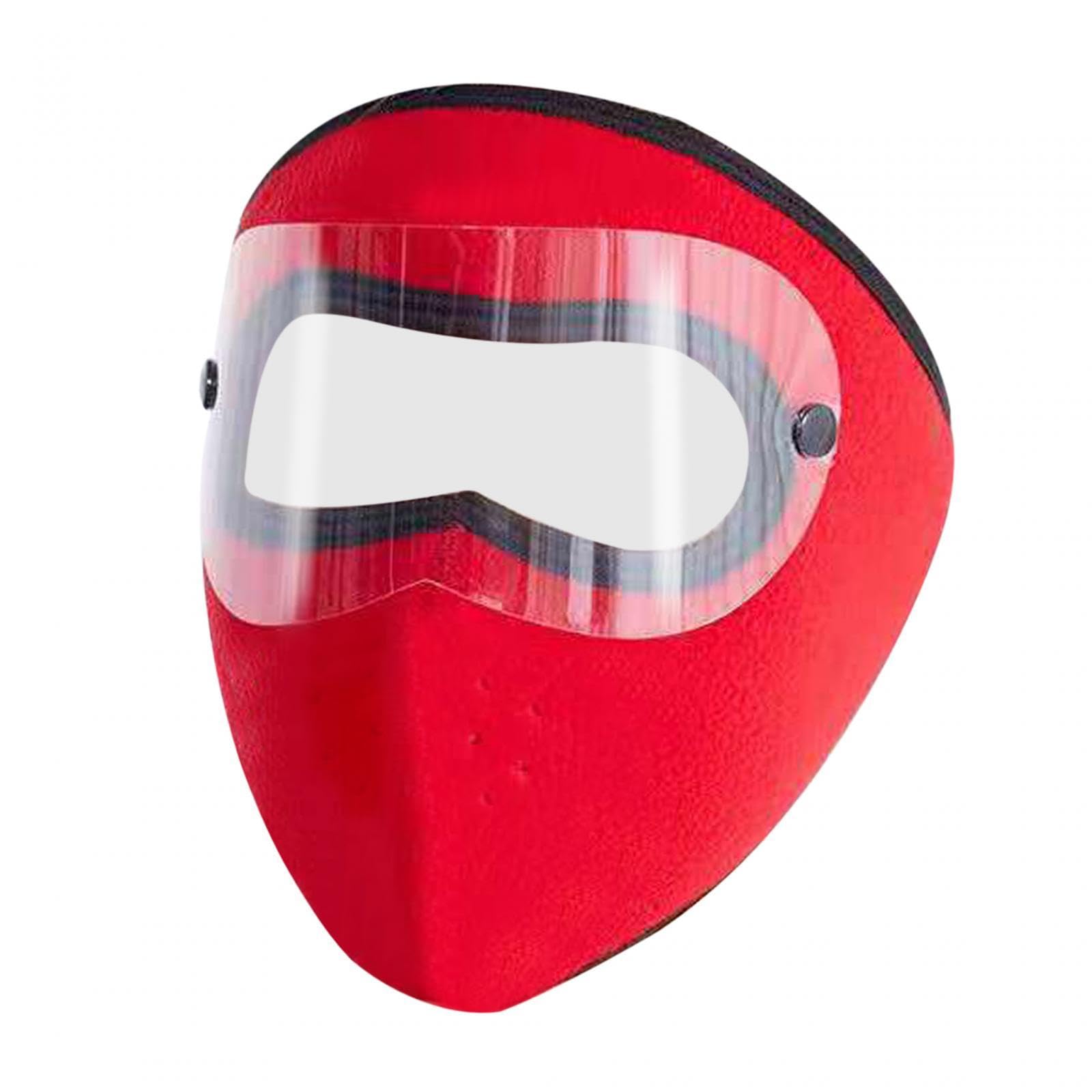 NIVAA Winter Mask Fleece Breathable Coldproof Face Mask for Skiing Outdoor Cycling Red-picture-14