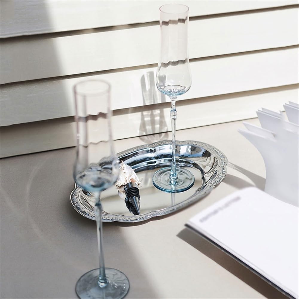 Flûtes à champagne Lot de 2 verres à champagne en cristal de grande taille d'une capacité de 160 ml for anniversaires, fiançailles, mariages Verres à champagne