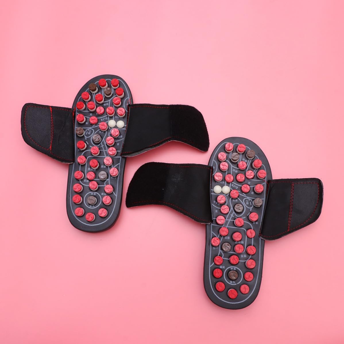 Fußmassageschuhe 1 Paar Eva Massage Slipper Rot Größe 40-41