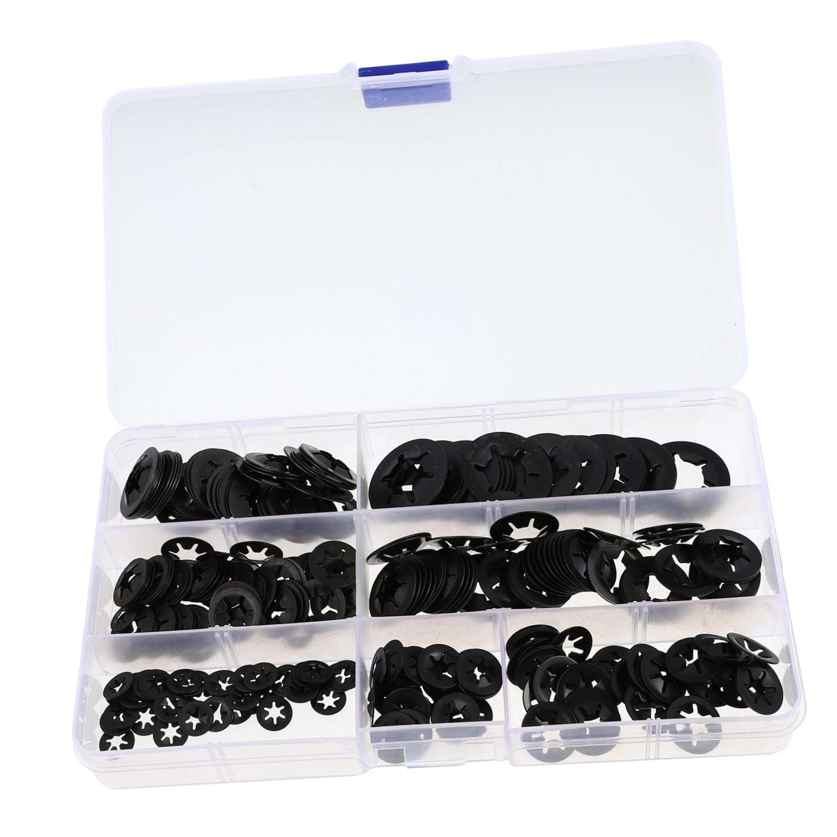 MUSISALY 280pcs Serrated Star Lock Washers Stainless Steel Internal Tooth Serrated Washers for Sturdy Use