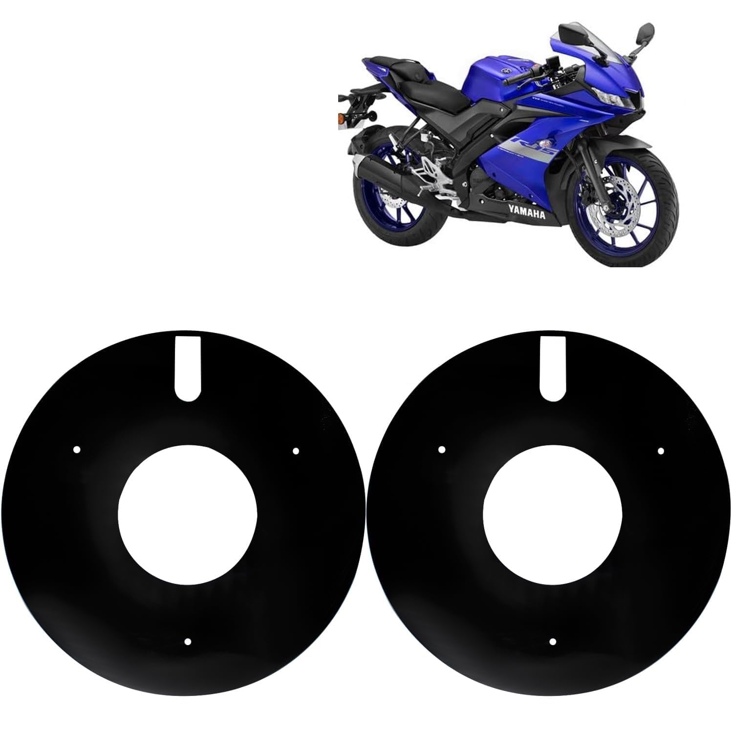 RA ACCESSORIES Acrylic Bike Wheel Cover 17 inch for Yamaha R15 V1, V2, V3, V4 (Black)-image-48