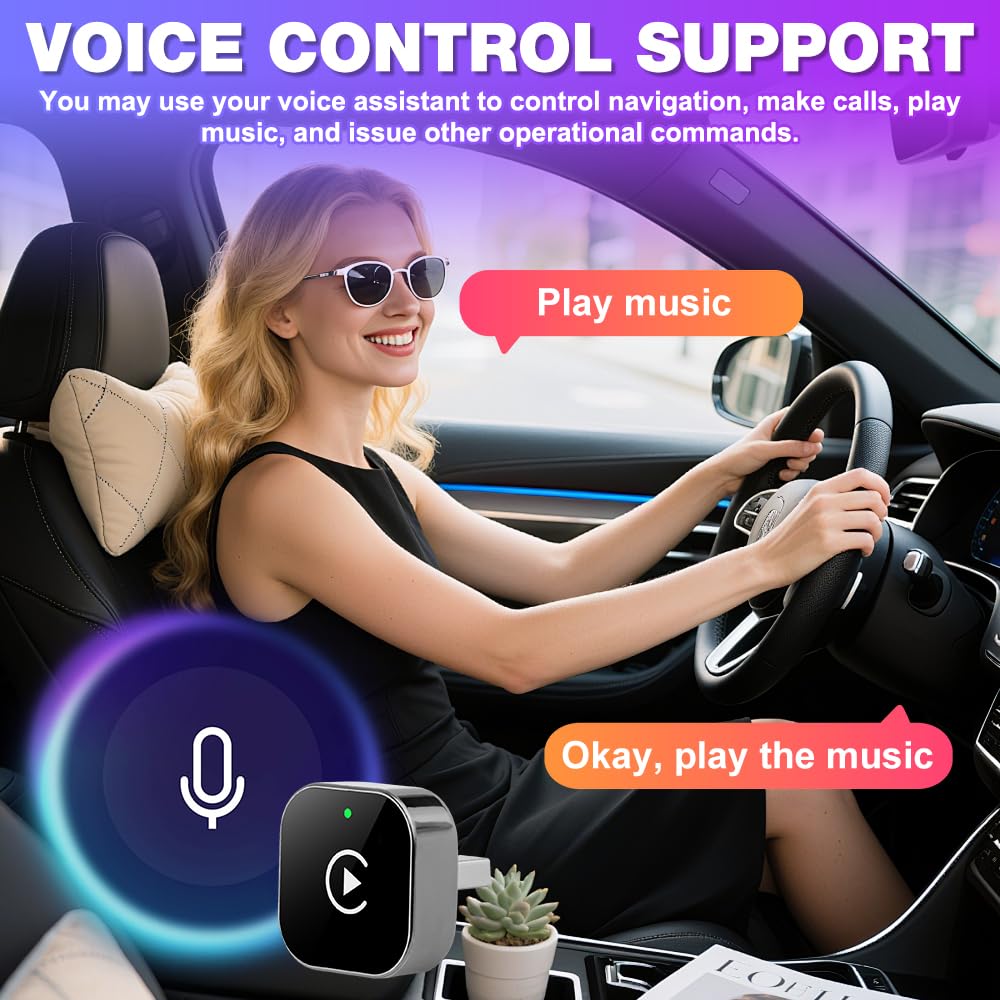 CarPlay & Android Auto bezprzewodowy adapter, 2 w 1, Carplay, z adapterami typu C, mini bezprzewodowymi adapterami Carplays, Android do iOS 10+ Android 11+