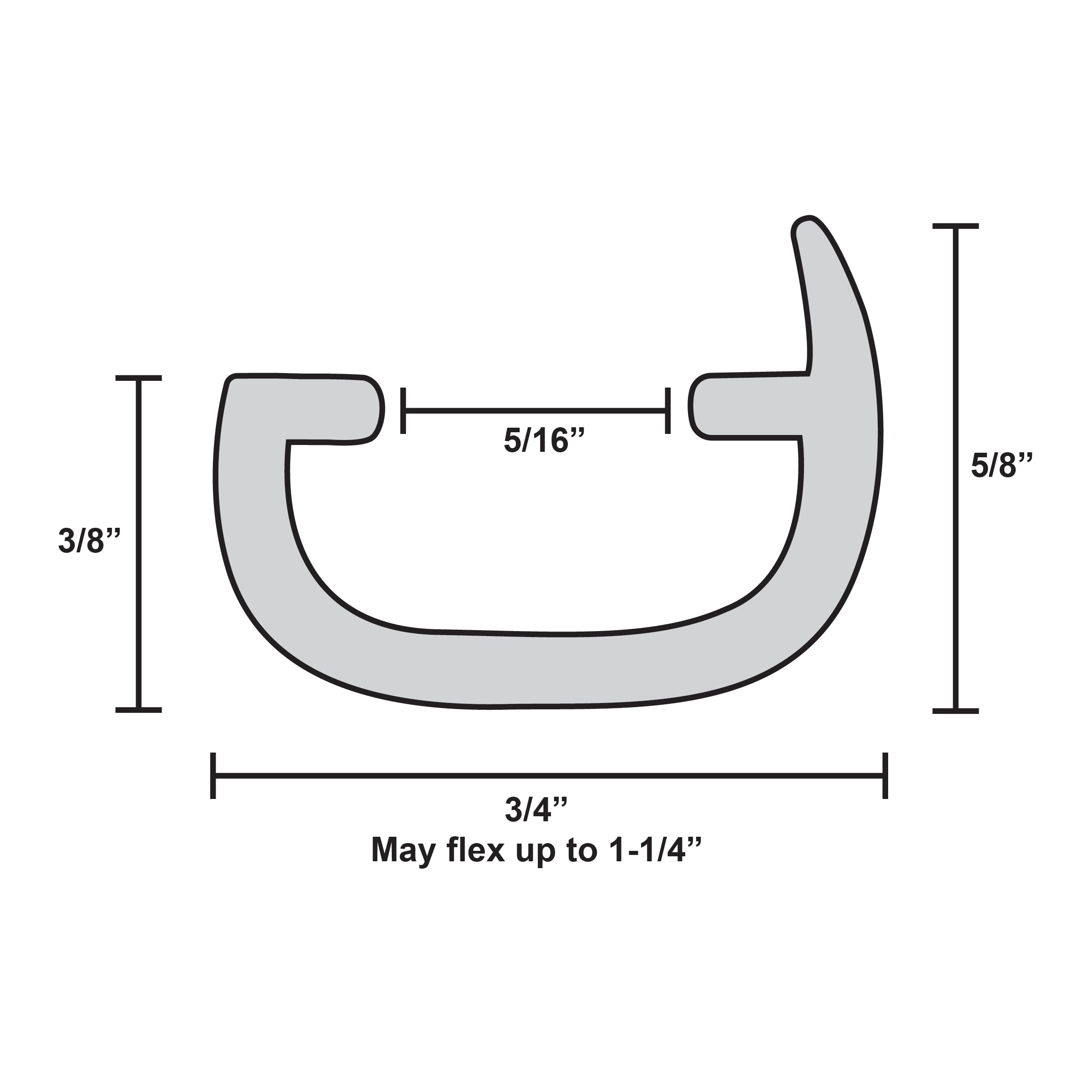 Cache-bouchon à vis flexible en vinyle pour camping-car Blanc 1,9 cm x 15,2 m (15,2 m, blanc)