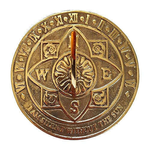 garden ornaments and accessories Solid Brass Tudor Rose Sundial
