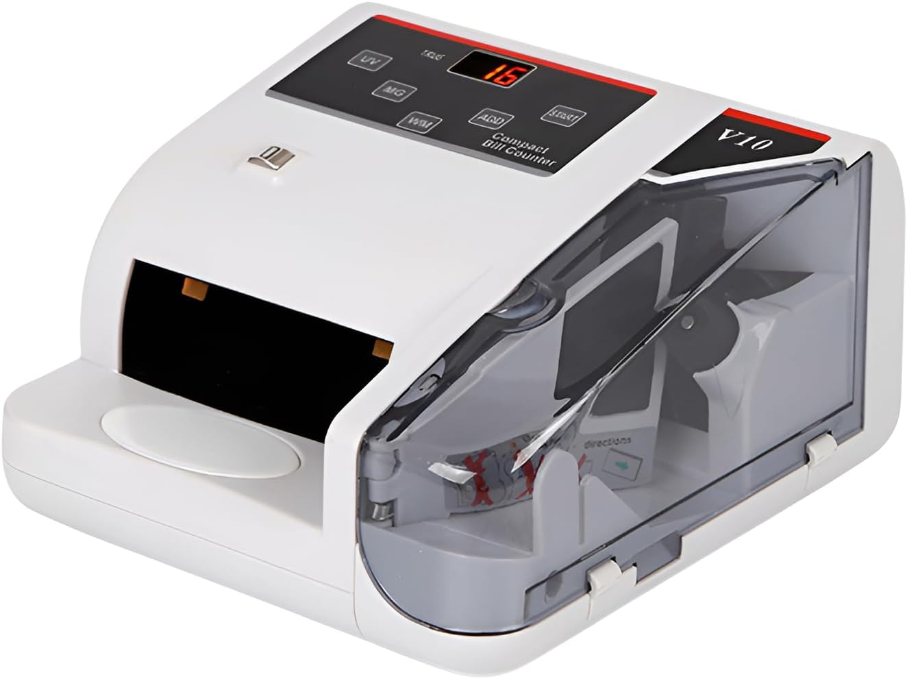 Kawoly]小型携帯式マネーカウンター 紙幣カウンター 紫光偽札検知機能付き 高効率紙幣