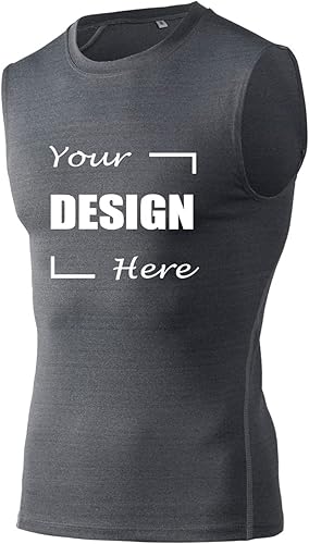 TopTie Camisa sin mangas personalizada de la compresión, logotipo de encargo de los lados del top 2 del entrenamiento