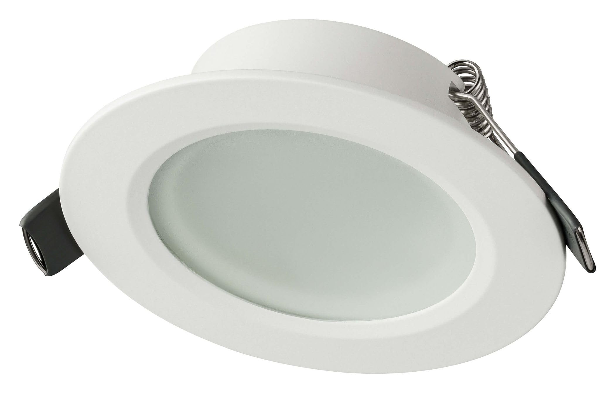 SEBSON Foco Empotrable IP44 para Baño con Casquillo GU10 - Downlight Aluminio Ø90mm, Marco para Focos LED o Halógenos, Diámetro Orificio 70mm - Set de 12