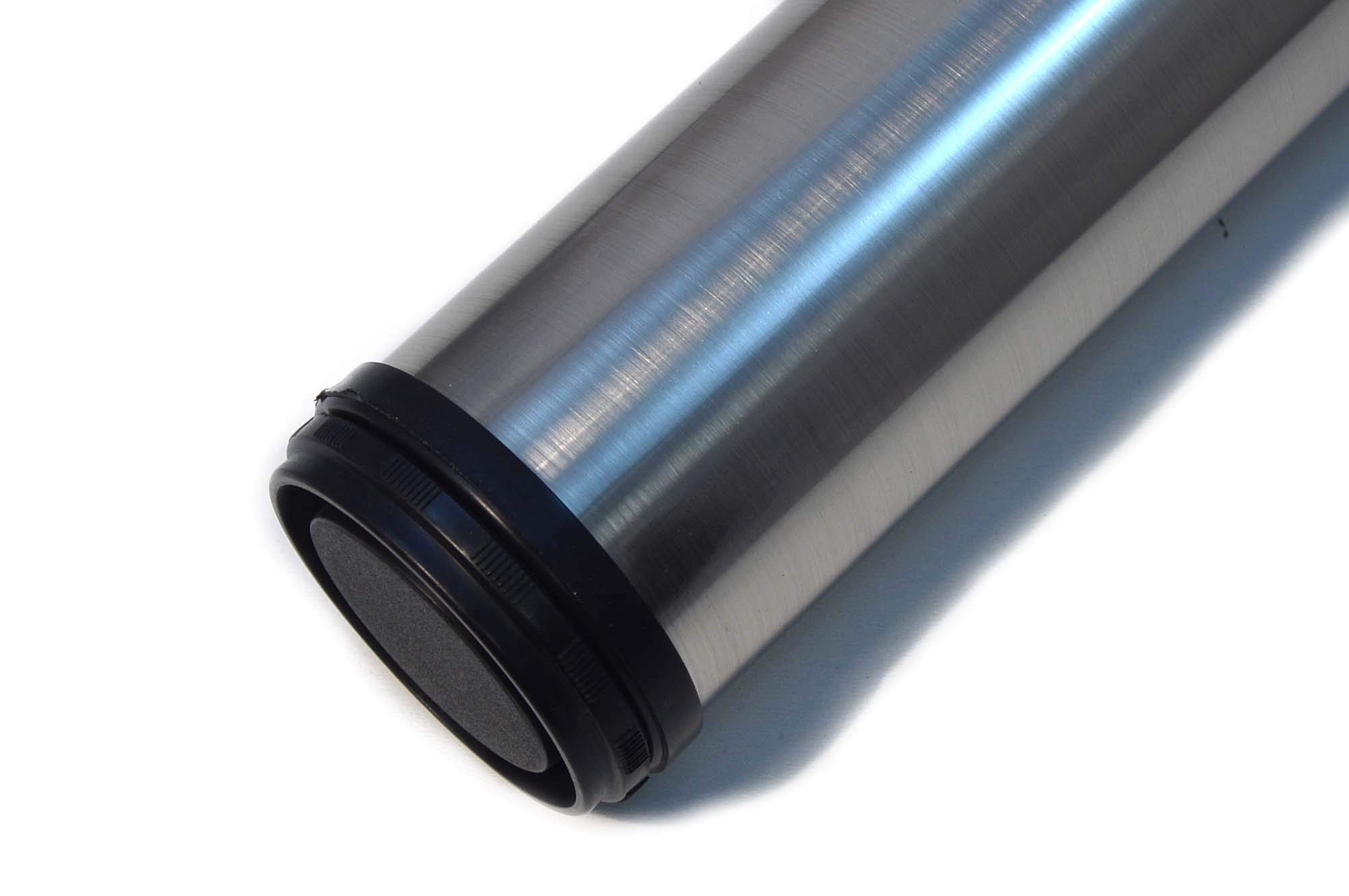 4 x Tischfuß | Höhe 710-740 mm höhenverstellbar | Ø60 mm Edelstahl Tischbeine Möbelfuß Verstellfuß | Möbel Fuß Füße Schreibtischbeine | Inox