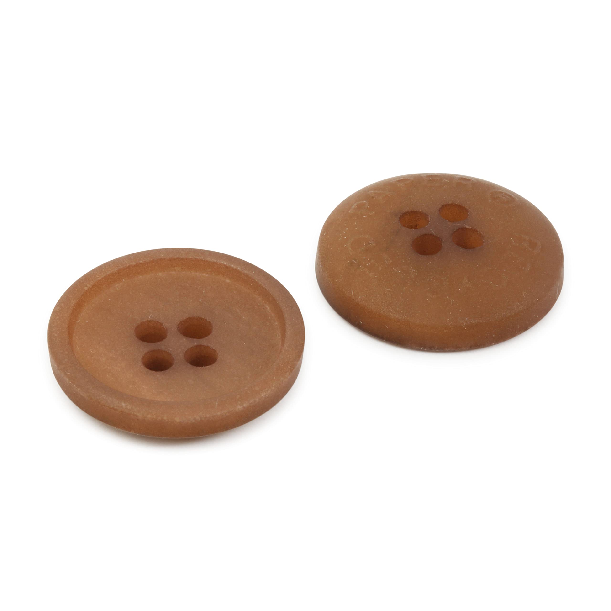 Dritz Botones de papel reciclado, beige-camel, 18 mm
