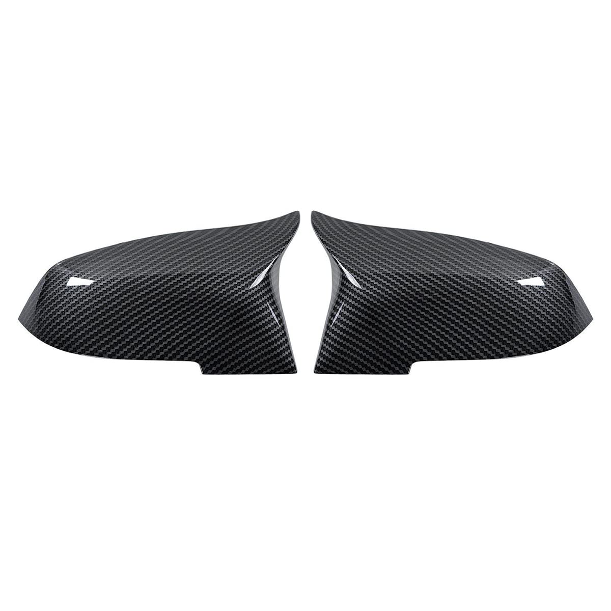 Arkdeffon 2PCS Rear View Side Mirror Cover Door Side Mirror Cover Cap Compatible with BMW 2014-2018 5 Series F10 F11 F18, 2014-2018 6 Series F06 F12 F13, 2013-2015 7 Series F01 F02 (Carbon Fiber)