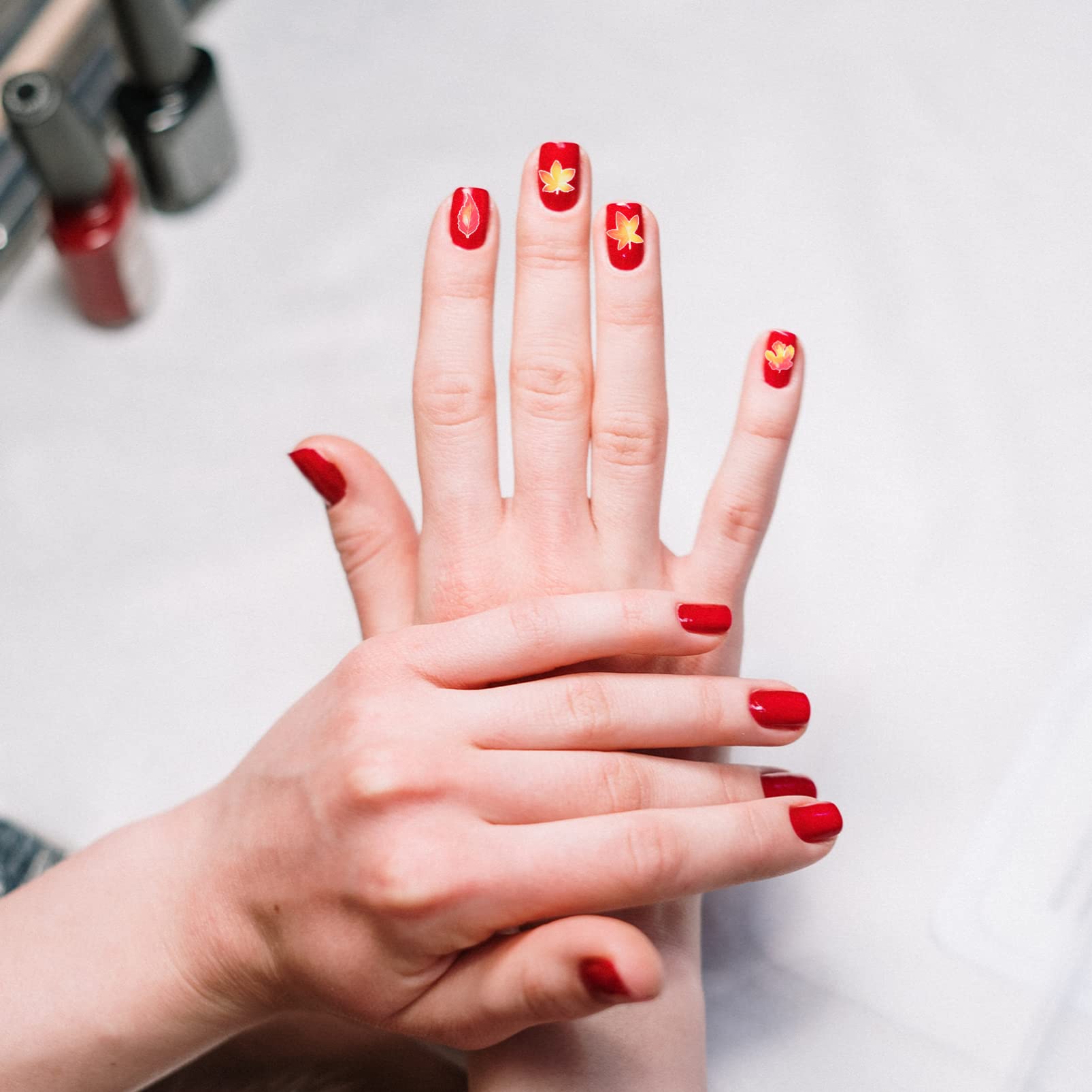 Ipetboom 32pezzi Adesivi Per Unghie Decorazioni Manicure Per Ringraziamento Facili Applicare Design Autunnale Per Nail Art