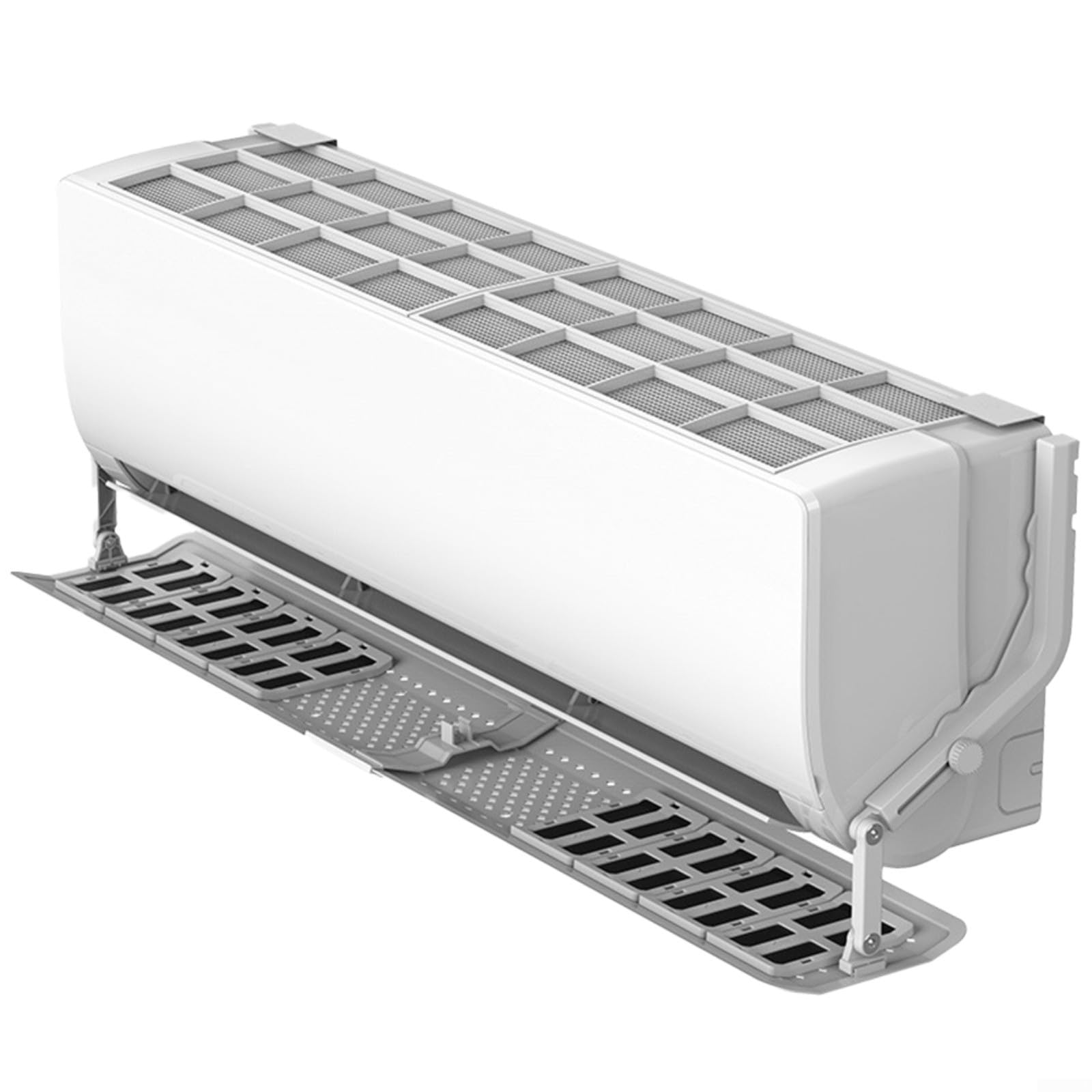 BHGFYXBS Adjustable Air Conditer Wind R With Filter Ts 57 105Cm Anti Direct Blowing Baffle For Wall Mounted Ac Units Energy Saving Cooling Solut,Full filtration