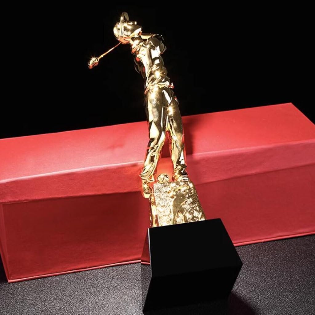 Trofei, medaglie e premi Trofeo Sportivo del Torneo di Golf Trofeo del Campionato di Competizione per Mazze da Golf Buca da Golf in Un Regalo Premio Decorazione Dell'ufficio