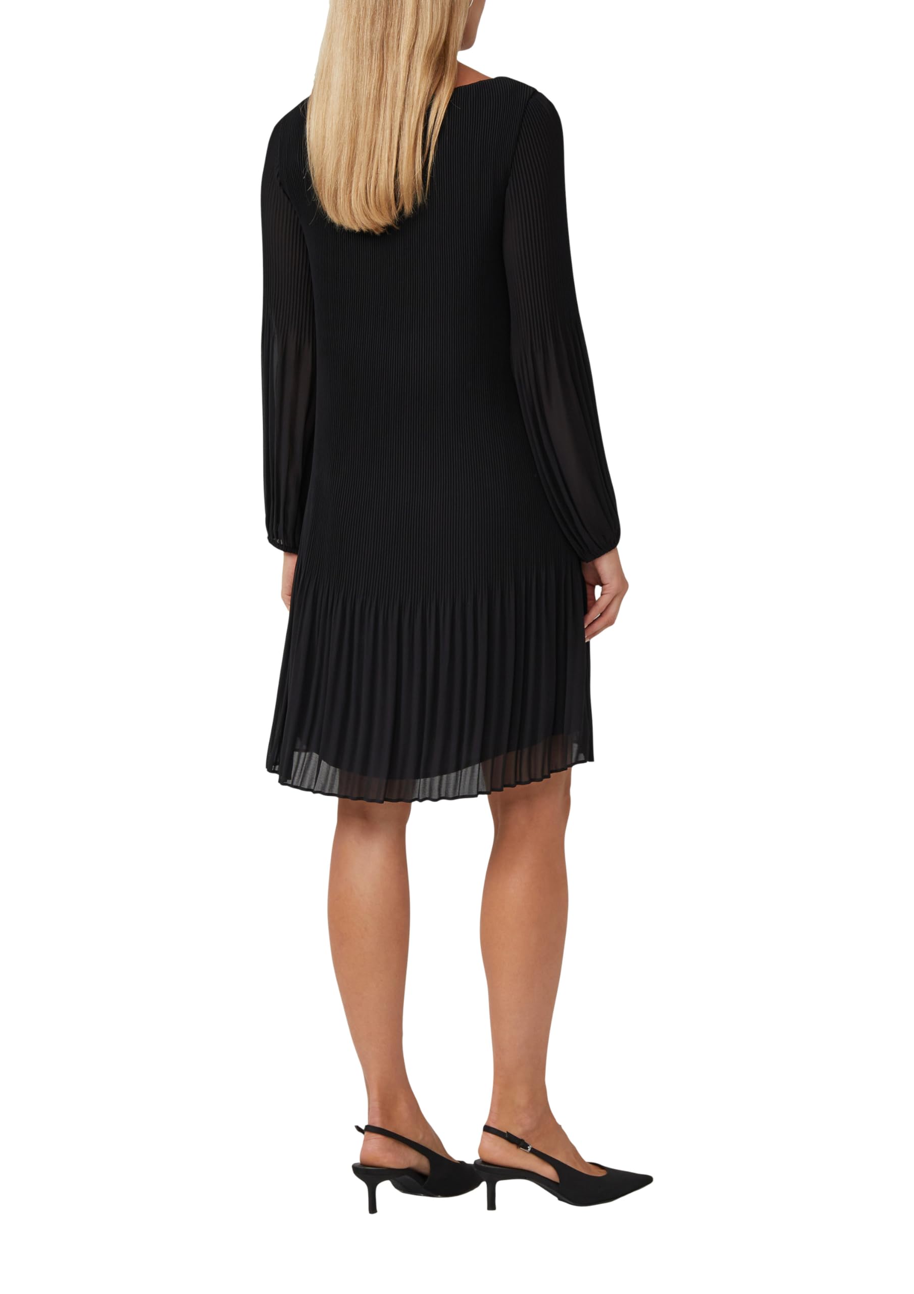 s.Oliver Plissiertes Chiffonkleid