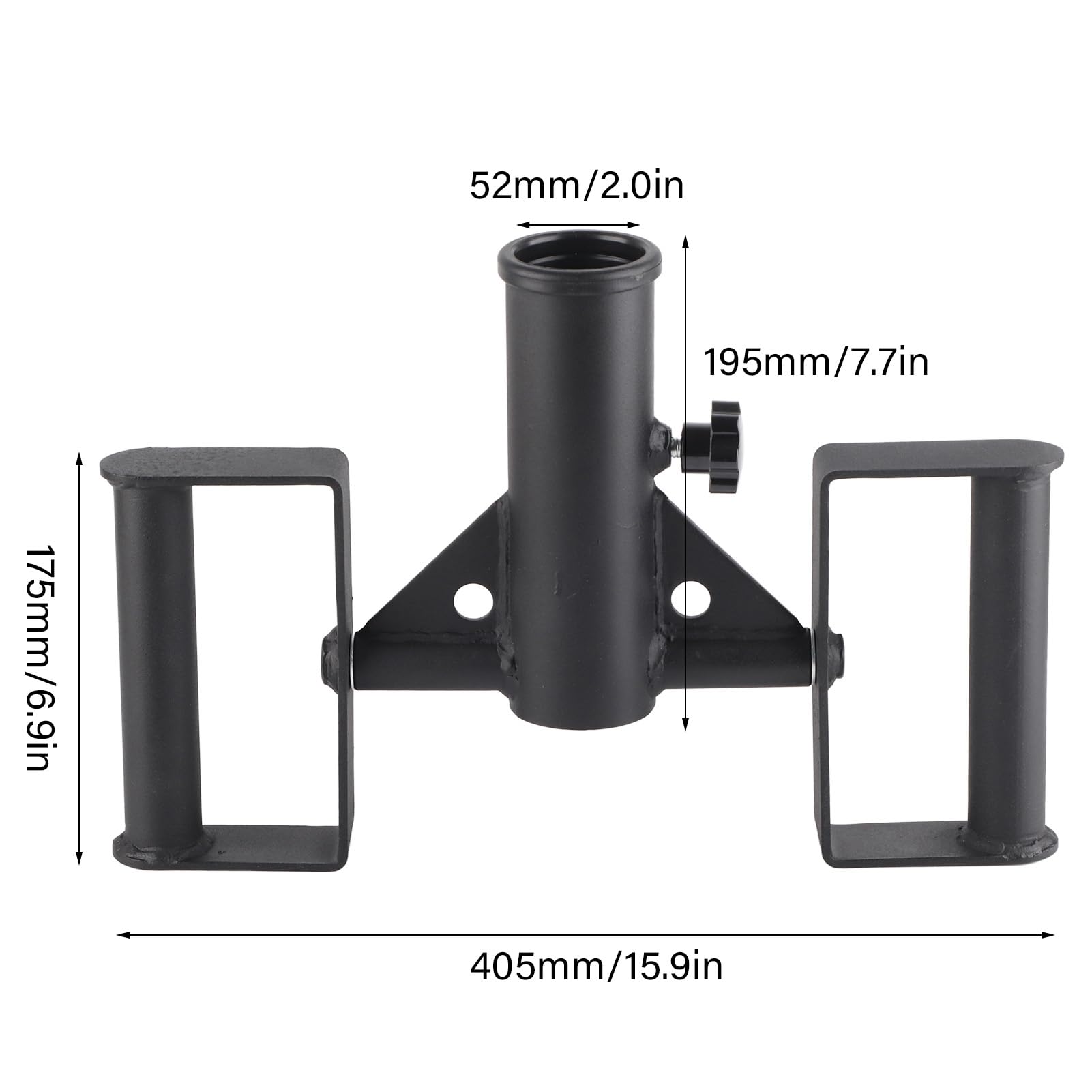 FILFEEL Wszechstronna Przystawka do Wyciskania na Barki T Bar Row Landmine Handle do Sztangi 52 Mm – Kompaktowa i ćwiczeń w Domu