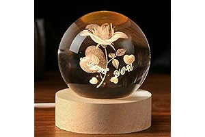 IFOLAINA 3D Rose Crystal Ball: Express Undying Love Through Exquisite Artwork