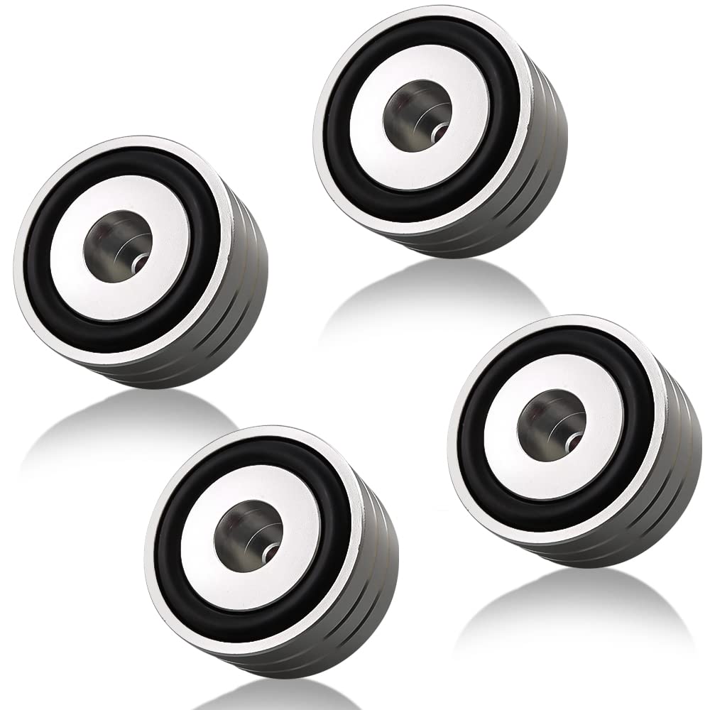 Tertullus 4 piedini HiFi in alluminio 40 mm × 20 mm Silver ammortizzatore vibrazioni per giradischi subwoofer
