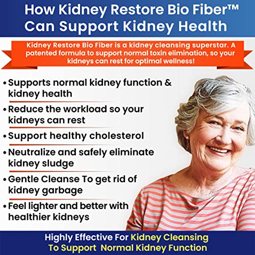 Kidney Shield Fish Oil Renal Supplement & Kidney Restore Bio Fiber Acacia Powder #TOP5