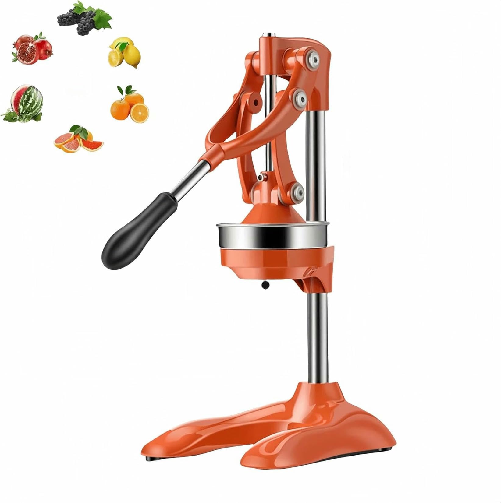Spremiagrumi manuale per arancia, limone, lime, melograno, pressa per succo in ghisa, facile da pulire, spremiagrumi manuale resistente per cucina