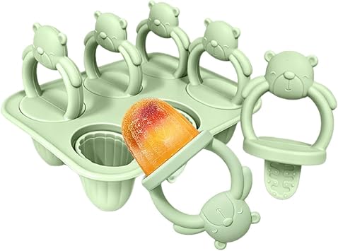 Ice Lolly Mold Silicone 6-Cavity Reusable Tool