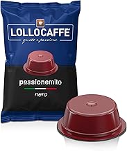 Lollo Caffè 100 Capsules Black Blend Compatible Lavazza A Modo Mio Intense Roasting