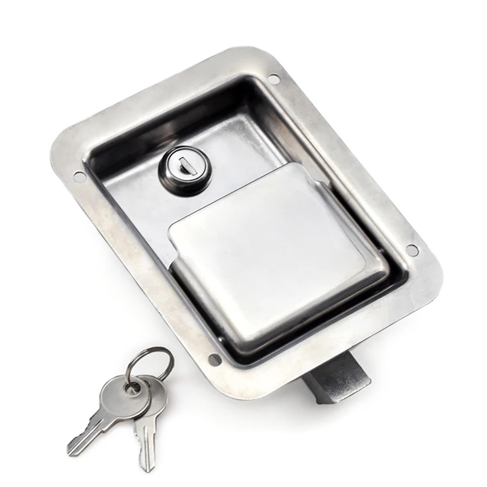 Cerradura de coche XK103-3S-304 integrada en acero inoxidable para puerta doble