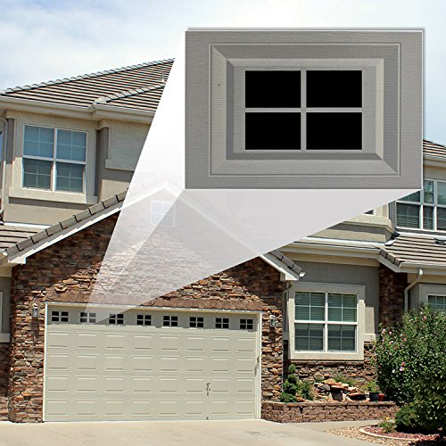 Decorative Magnetic Garage Door Window Panes for 2 Car Garage Door with 4 Spacer for Placement Guides - Thumbnail 5