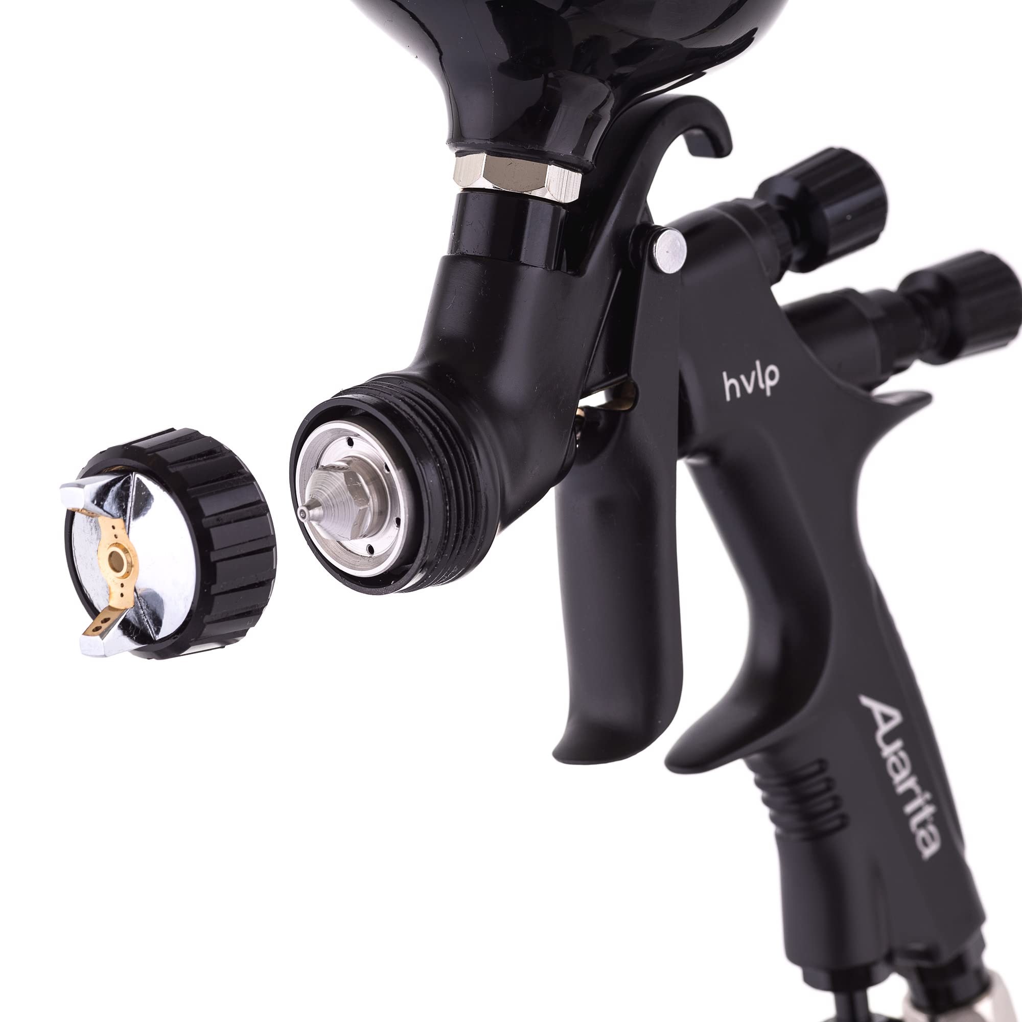 Pistola spruzzo Auarita HVLP Mini Technology NOVA LIGHT Ugello da 1,2mm Durevole Capacitŕ di 250ml per la verniciatura TRE modalitŕ di regolazione Strato di vernice molto sottile Estremamente precisa