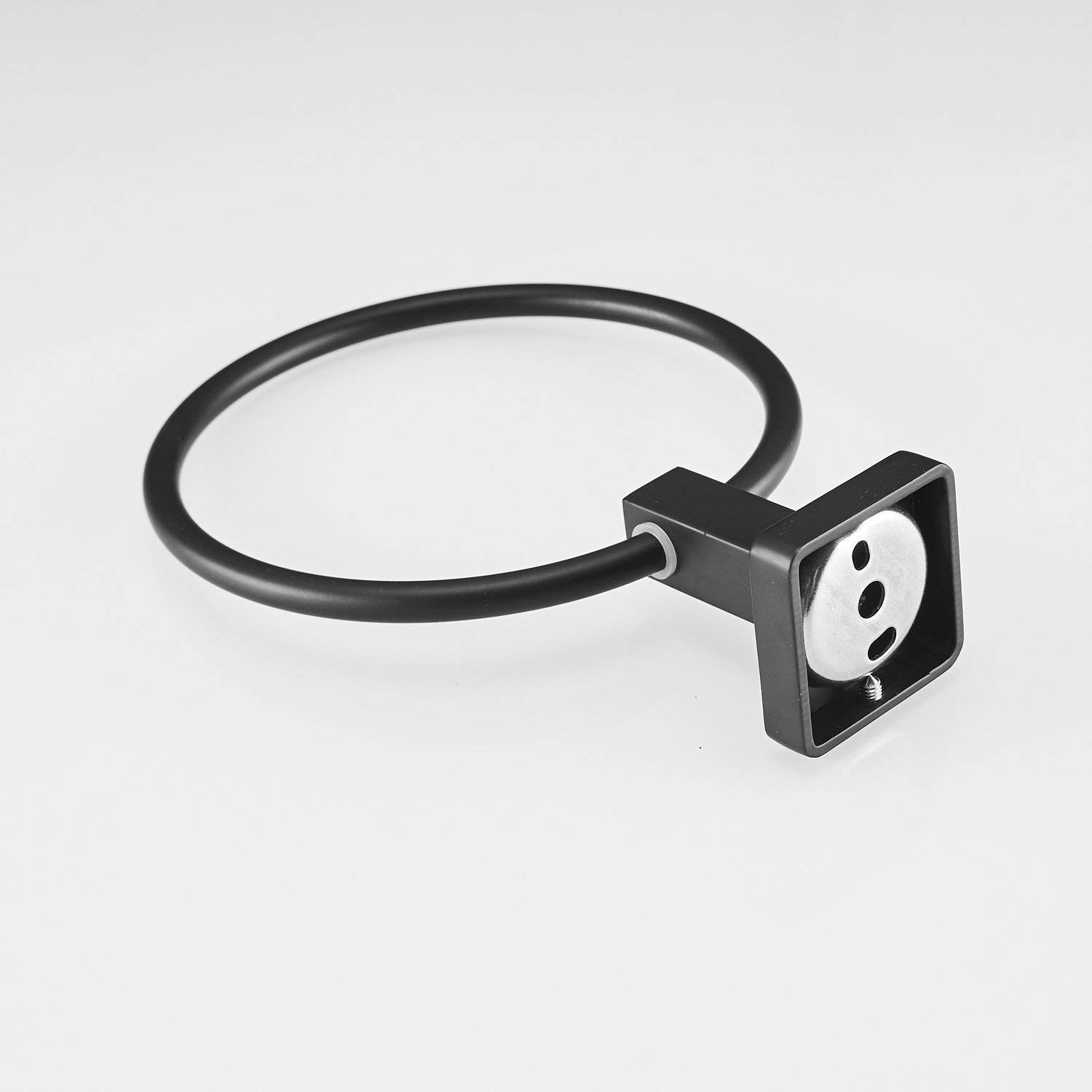 Leekayer Handtuchring 15,7cm Edelstahl - Schwarz Wandmontage Für Bad & Küche