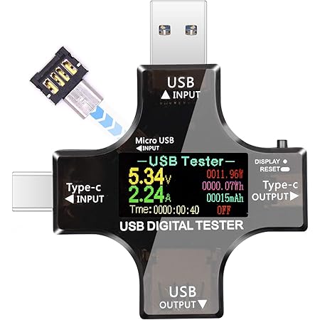 Amazon Co Jp Route Earl Qc3 0 0 Supported Usb Multi Function Checkers Voltage Current 積算 Current Power Volume Power Time Off Timer Other Rt Usbvax Computers Peripherals