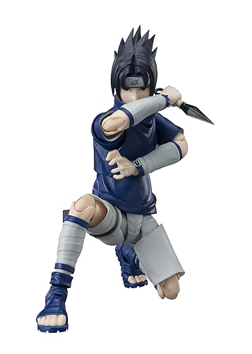 TAMASHII NATIONS - Naruto Shippuden - Sasuke Uchiha-Ninja Prodigy of The Uchiha Clan Bloodline, Bandai Spirits S.H.Figuarts Action Figure
