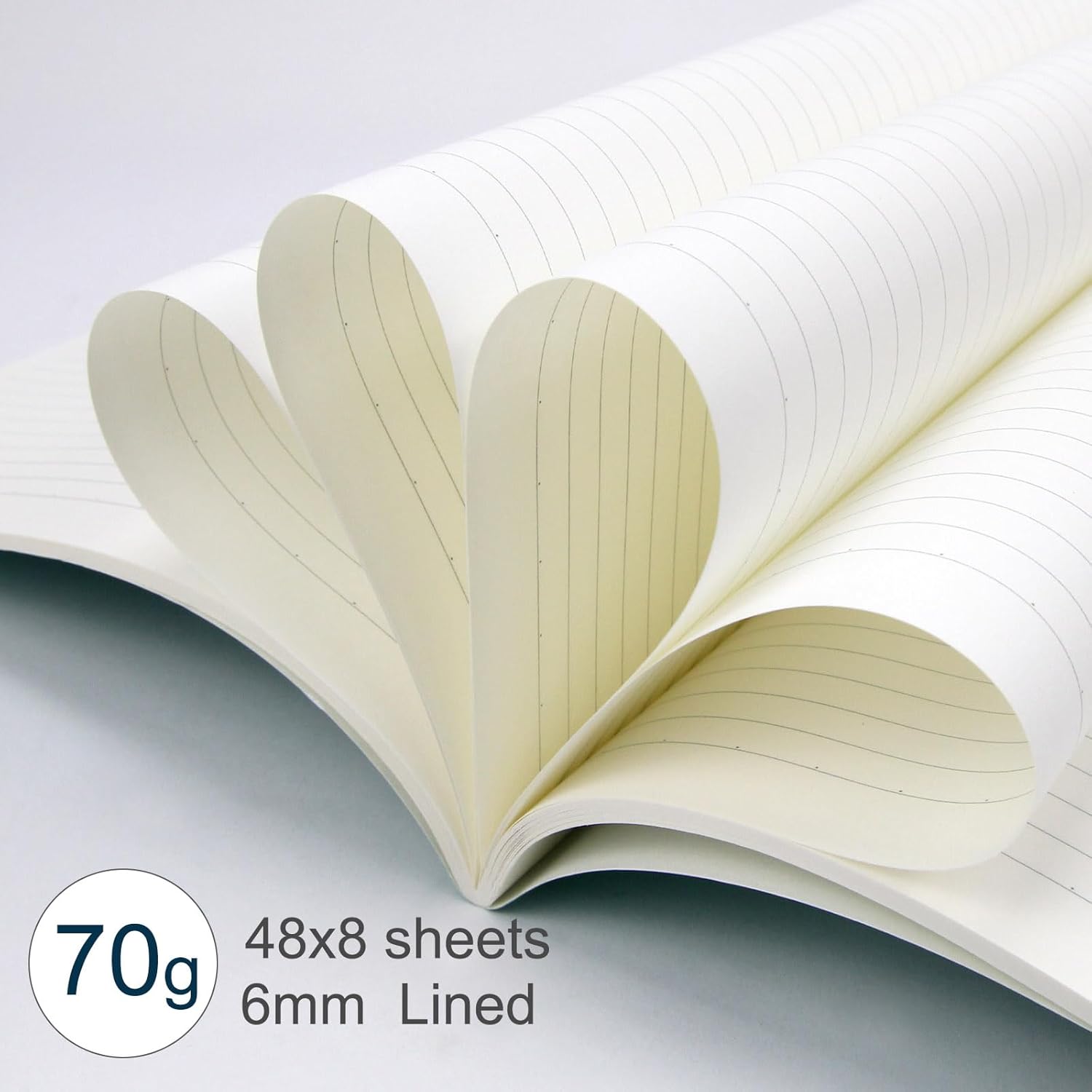 A4 Journal Notebook 8 Pack, Soft Cover College Ruled Lined Journal Set 8.3×11.7 Inches 96 Pages for Work Travel School Business, Writing Notebooks Bulk for Women Men(Retro Style)