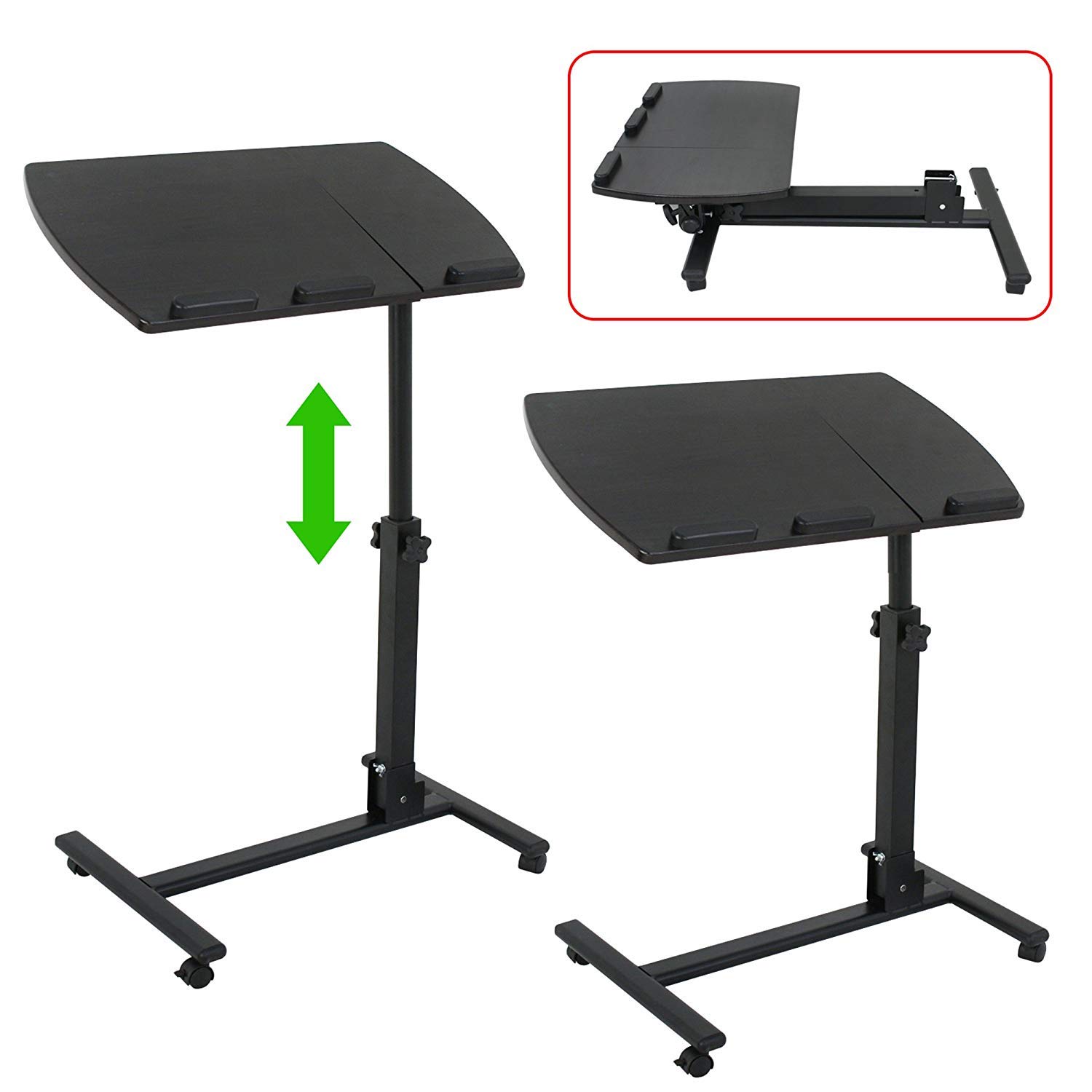 F2C Portable Adjustable Height 360° Swivel Laptop Desk PC Computer Mobile Notebook Laptop Stand