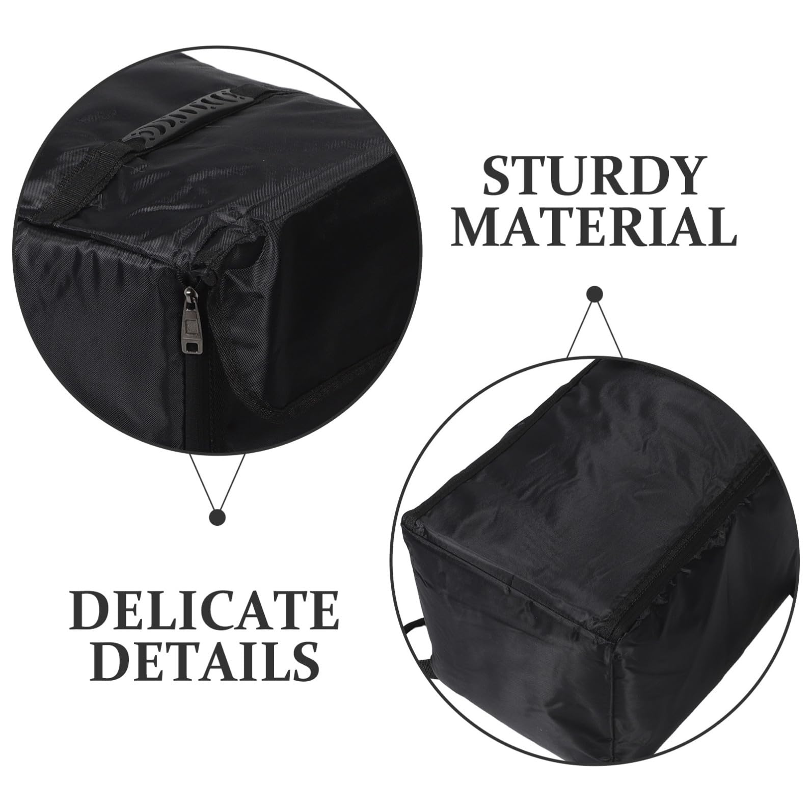 Paquet à Dos pour Cajon Rembourré Noir, Étui de Transport Double Bretelle