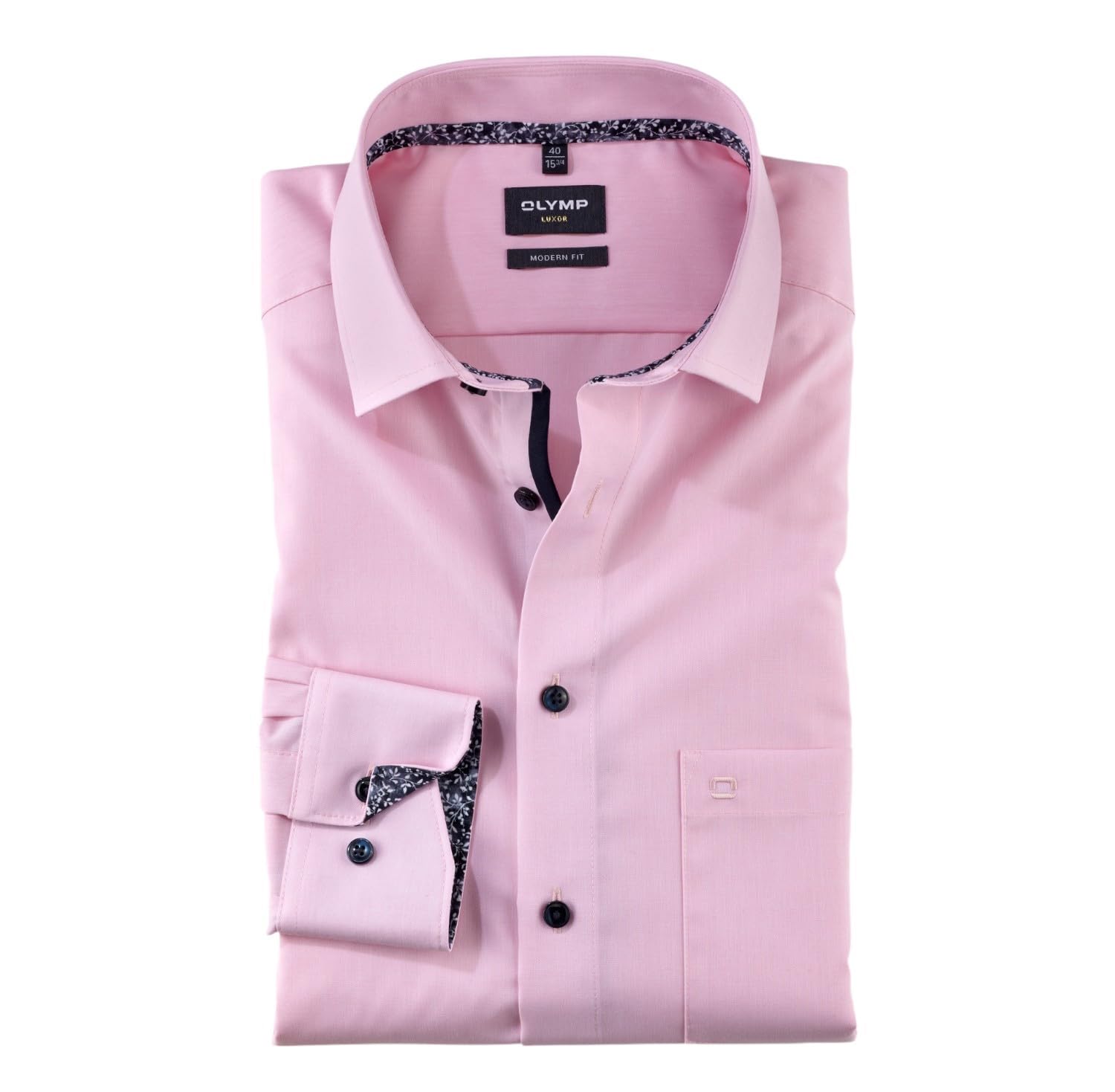 Olymp Men's Pink `S Luxor Shirt-1204/64/31-15.5