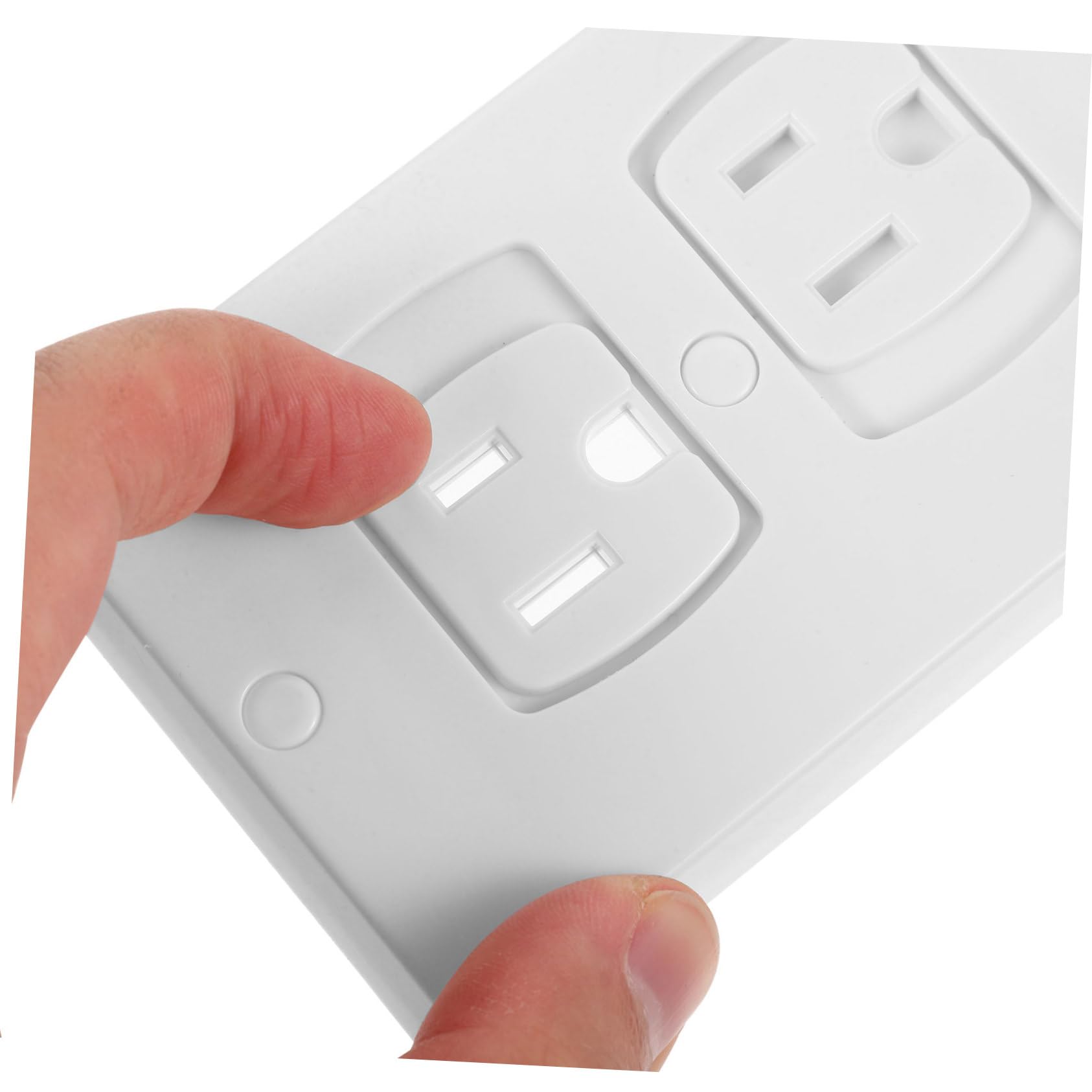 Vaguelly 10piezas Cubiertas De Corriente Tapa Enchufes Cubiertas Enchufes Eléctricos Abs Diseño Profesional