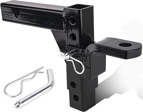 Enganches de remolque de enganche, montaje de bola de enganche de remolque ajustable con capacidad de remolque de 2.5 toneladas, enganche de camión