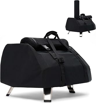 Pizza Oven Cover for Ooni Karu 2 Pro & Karu 16, with Handles, Cover Only | with Separate Chimney Bag, Waterproof, UV-Resistant, Windproof, Patio Pizza Oven Accessories, Outdoor Camping