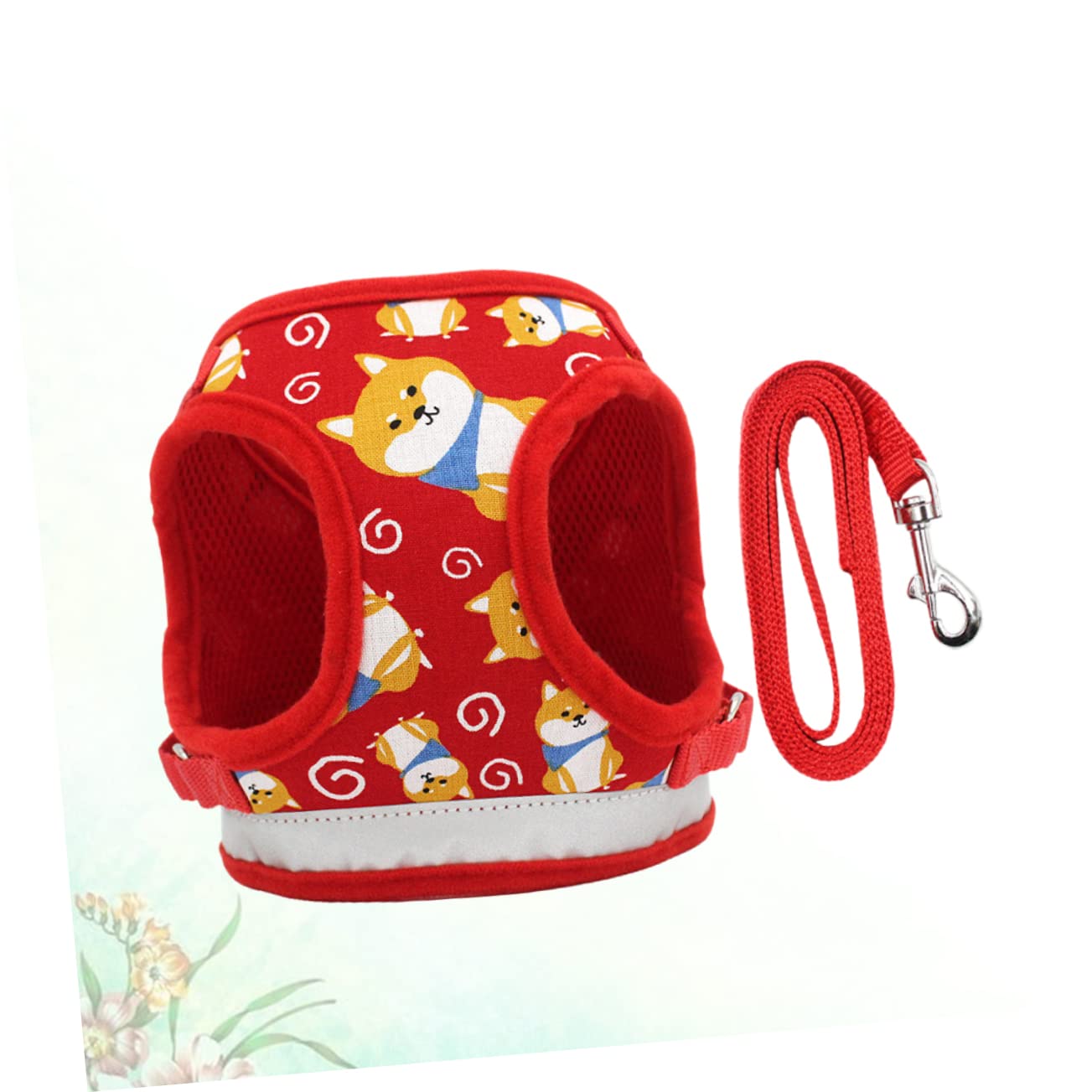Didiseaon Chaleco con Diseño De Dibujos Animados para Perros Pequeños 3 Unidades Correa De Cómoda Suministros para Mascotas Correa De Tracción para Perros