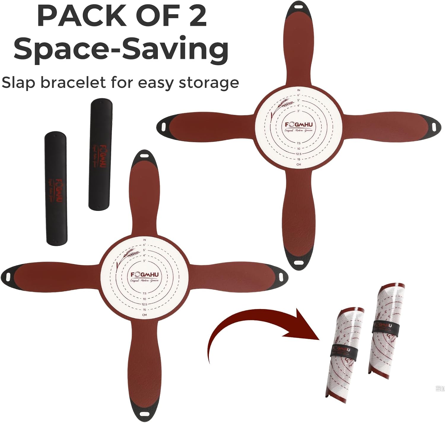 4-Handle Silicone Bread Sling for Round Sourdough Bread – 2-Pack Non-Stick Heat-Resistant Dutch Oven Liners, Reusable Baking Mat & Parchment Paper Alternative - Image 6