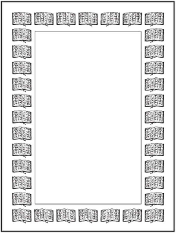 Individual Bookplates Book Border 75 per Package Y