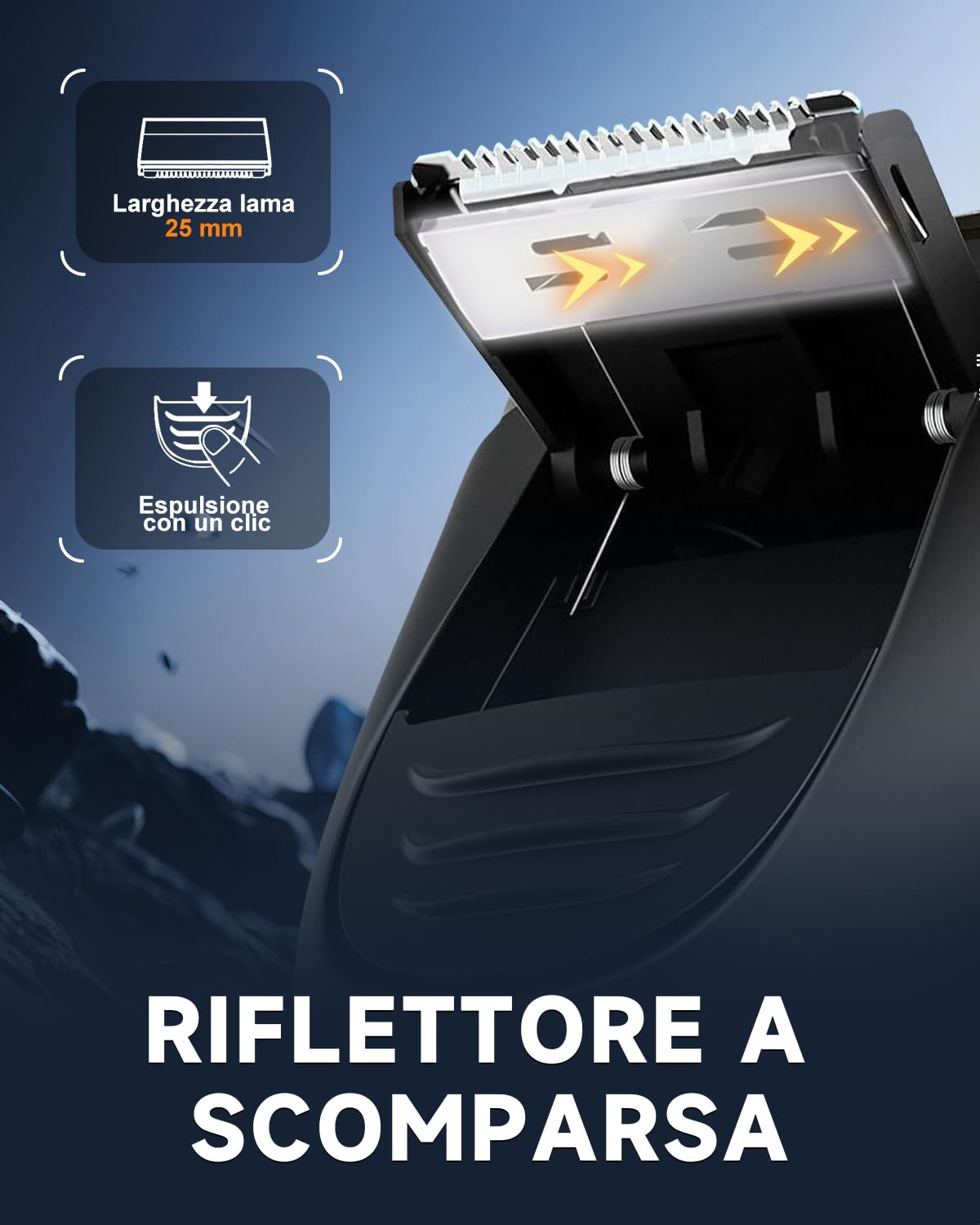 Rasoio Elettrico Uomo con Display LCD, IPX6 Impermeabile per Rasatura a Secco e Umida, Testine Flottanti 4D, 120 Min Autonomia, Rasoio Barba Ricaricabile con Blocco da Viaggio