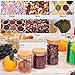 SAWAKE 10pcs Pequeños Tarros de Vidrio de Almacenamiento(5pcs 250 ml+5pcs 350 ml)Botes...