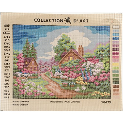 RTO D'Art Needlepoint Printed Tapestry Canvas, 10479, 40 x 50cm
