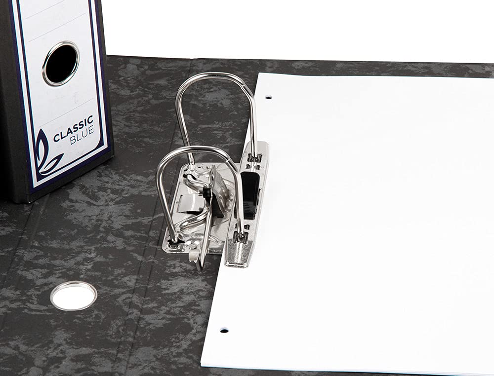 C&P Archivador A-Z + Caja Negro Jaspeado, Folio Ancho 80 mm. (Pack x10)