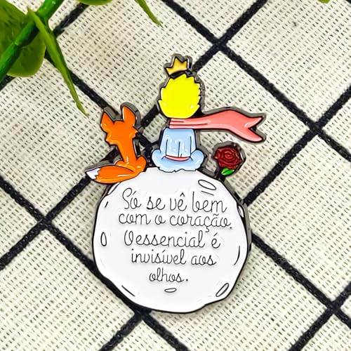The Little Prince and the Fox Pin - Cooperation Series - Enamel Lapel Pin - Plated Badge for Clothing, Bags, and Lanyards2