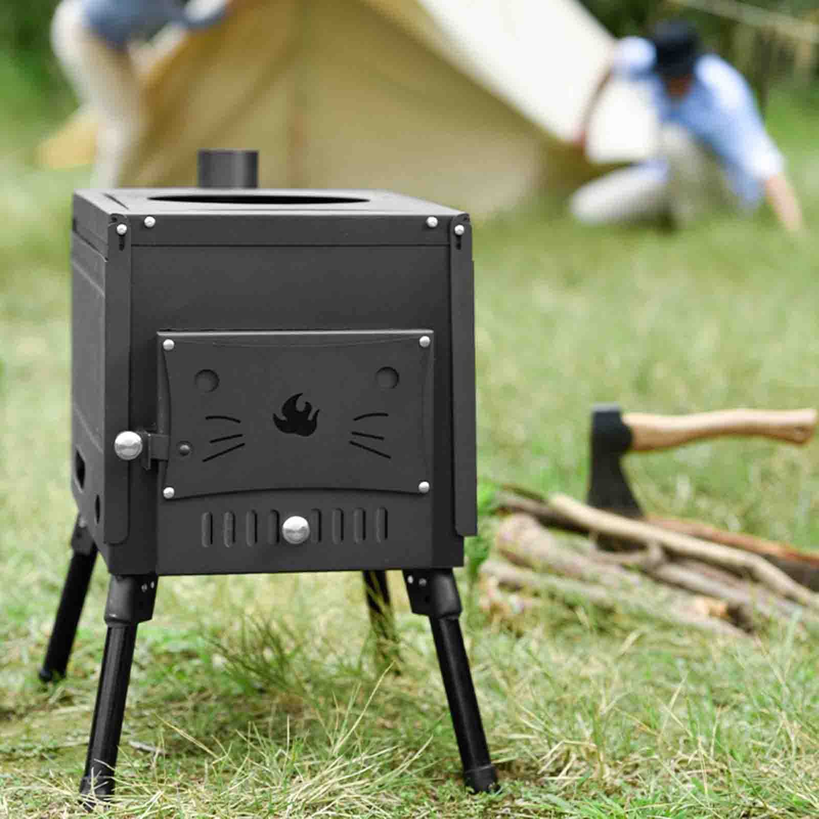 XUELF Folding Wood Burning Stove, Outdoor Heating Stove, Stainless Steel  Material, Multi Fuel Grill, Tent Heater, Perfect For Backpacking Hiking  Travelling Outdoor Cooking Picnic BBQ : Amazon.co.uk: Sports u0026 Outdoors