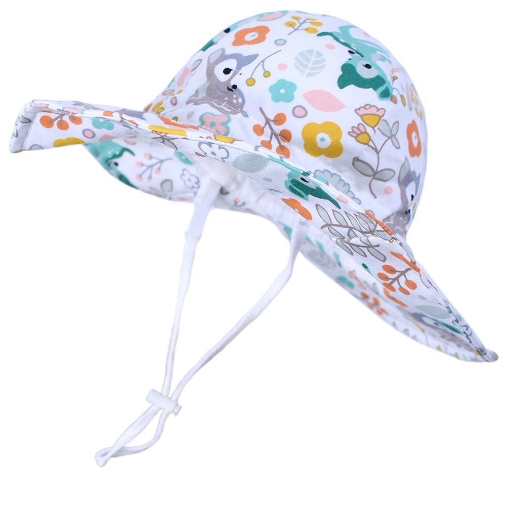 GNGR Gorro de verano ajustable para niños y niñas con nudos
