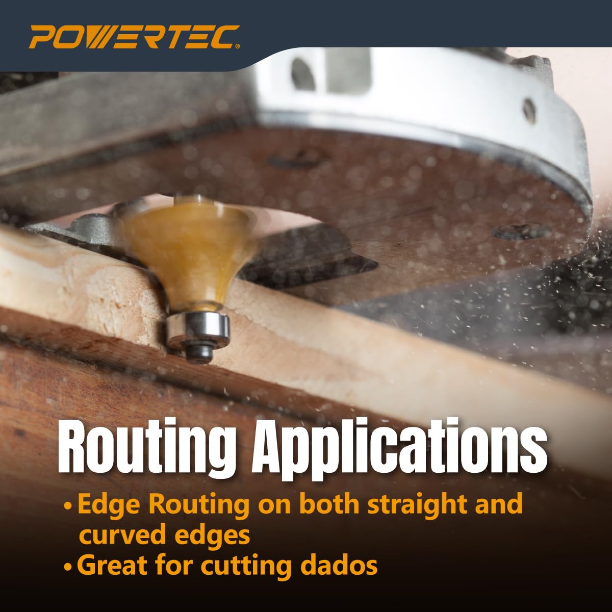 POWERTEC Router Plate - Edge Routing & Precision -4