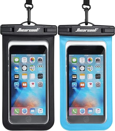 Hiearcool - Funda impermeable IPX8, universal y compatible con celular iPhone 12, Pro 11, Pro Max, XS, Max, XR, X, 8, 7, Samsung Galaxy S10, S9,